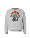 TooLoud I Woke Up This Gay Sweatshirt-Sweatshirts-TooLoud-AshGray-Small-Davson Sales