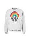 TooLoud I Woke Up This Gay Sweatshirt-Sweatshirts-TooLoud-White-Small-Davson Sales