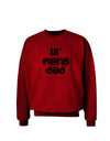 TooLoud Lil Mans Dad Adult Dark Sweatshirt-Sweatshirts-TooLoud-Deep-Red-Small-Davson Sales