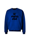 TooLoud Lil Mans Dad Adult Dark Sweatshirt-Sweatshirts-TooLoud-Deep-Royal-Blue-Small-Davson Sales
