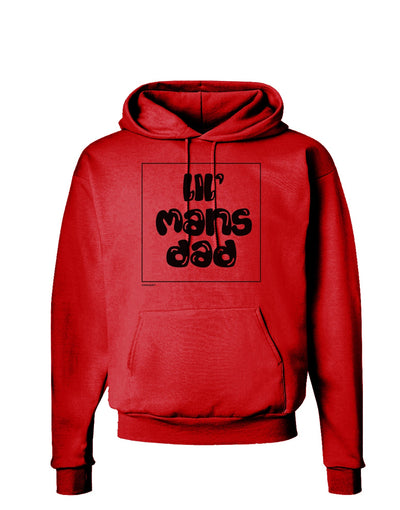 TooLoud Lil Mans Dad Hoodie Sweatshirt-Hoodie-TooLoud-Red-Small-Davson Sales