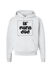 TooLoud Lil Mans Dad Hoodie Sweatshirt-Hoodie-TooLoud-White-Small-Davson Sales