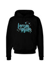 TooLoud Lorem Ipsum Dark Dark Hoodie Sweatshirt-Hoodie-TooLoud-Black-Small-Davson Sales