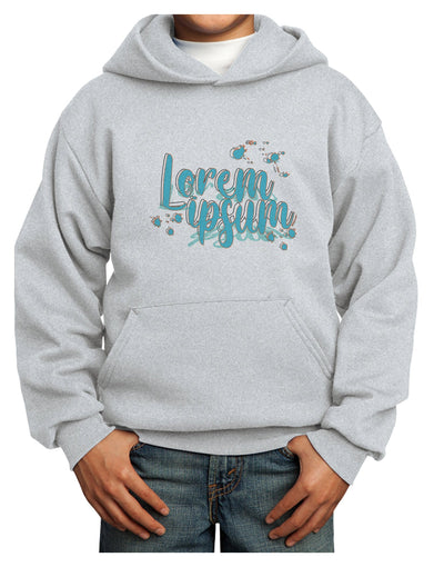 TooLoud Lorem Ipsum Youth Hoodie Pullover Sweatshirt-Youth Hoodie-TooLoud-Ash-XS-Davson Sales