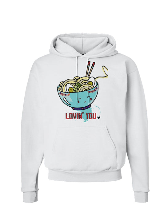 TooLoud Matching Lovin You Blue Pho Bowl Adult Hoodie Sweatshirt-Hoodie-TooLoud-White-Small-Davson Sales