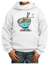 TooLoud Matching Lovin You Blue Pho Bowl Youth Hoodie Pullover Sweatshirt-Youth Hoodie-TooLoud-White-XS-Davson Sales