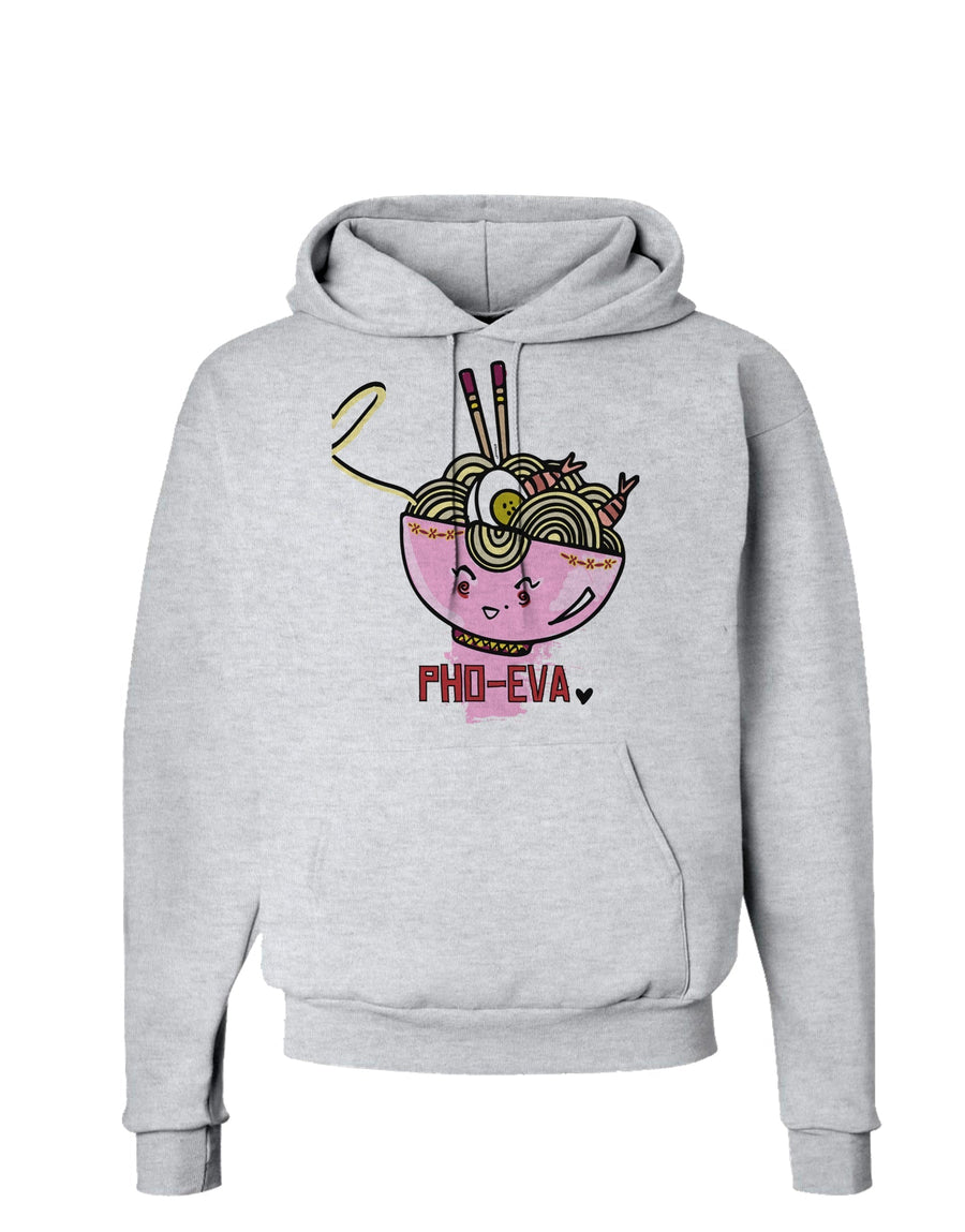 TooLoud Matching Pho Eva Pink Pho Bowl Adult Hoodie Sweatshirt-Hoodie-TooLoud-White-Small-Davson Sales