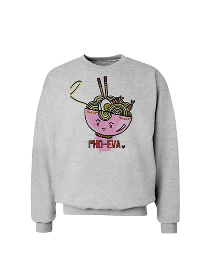 TooLoud Matching Pho Eva Pink Pho Bowl Sweatshirt-Sweatshirts-TooLoud-AshGray-Small-Davson Sales