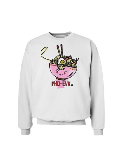 TooLoud Matching Pho Eva Pink Pho Bowl Sweatshirt-Sweatshirts-TooLoud-White-Small-Davson Sales