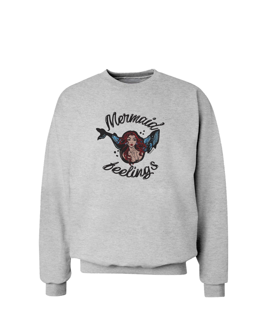 TooLoud Mermaid Feelings Sweatshirt-Sweatshirts-TooLoud-White-Small-Davson Sales