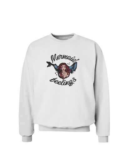 TooLoud Mermaid Feelings Sweatshirt-Sweatshirts-TooLoud-White-Small-Davson Sales