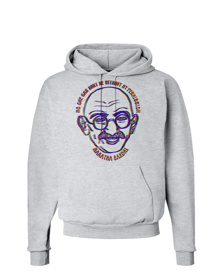 TooLoud No one can hurt me without my permission Ghandi Hoodie Sweatshirt-Hoodie-TooLoud-White-Small-Davson Sales