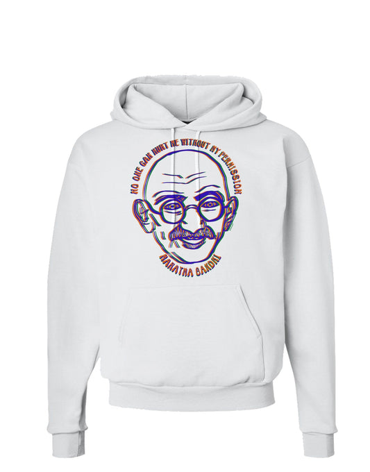 TooLoud No one can hurt me without my permission Ghandi Hoodie Sweatshirt-Hoodie-TooLoud-White-Small-Davson Sales