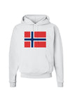 TooLoud Norwegian Flag Hoodie Sweatshirt-Hoodie-TooLoud-White-Small-Davson Sales