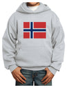 TooLoud Norwegian Flag Youth Hoodie Pullover Sweatshirt-Youth Hoodie-TooLoud-Ash-XS-Davson Sales