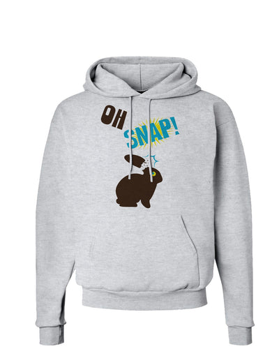 TooLoud Oh Snap Chocolate Easter Bunny Hoodie Sweatshirt-Hoodie-TooLoud-AshGray-Small-Davson Sales