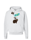 TooLoud Oh Snap Chocolate Easter Bunny Hoodie Sweatshirt-Hoodie-TooLoud-White-Small-Davson Sales