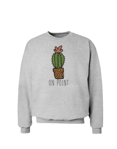 TooLoud On Point Cactus Sweatshirt-Sweatshirts-TooLoud-AshGray-Small-Davson Sales