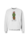 TooLoud On Point Cactus Sweatshirt-Sweatshirts-TooLoud-White-Small-Davson Sales