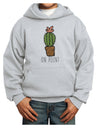 TooLoud On Point Cactus Youth Hoodie Pullover Sweatshirt-Youth Hoodie-TooLoud-Ash-XS-Davson Sales