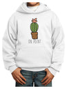 TooLoud On Point Cactus Youth Hoodie Pullover Sweatshirt-Youth Hoodie-TooLoud-White-XS-Davson Sales