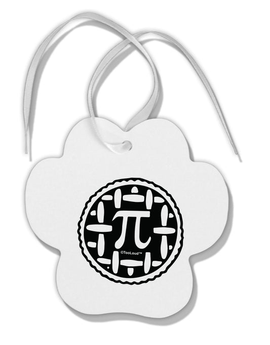 TooLoud Pi Pie Paw Print Shaped Ornament-Ornament-TooLoud-Davson Sales