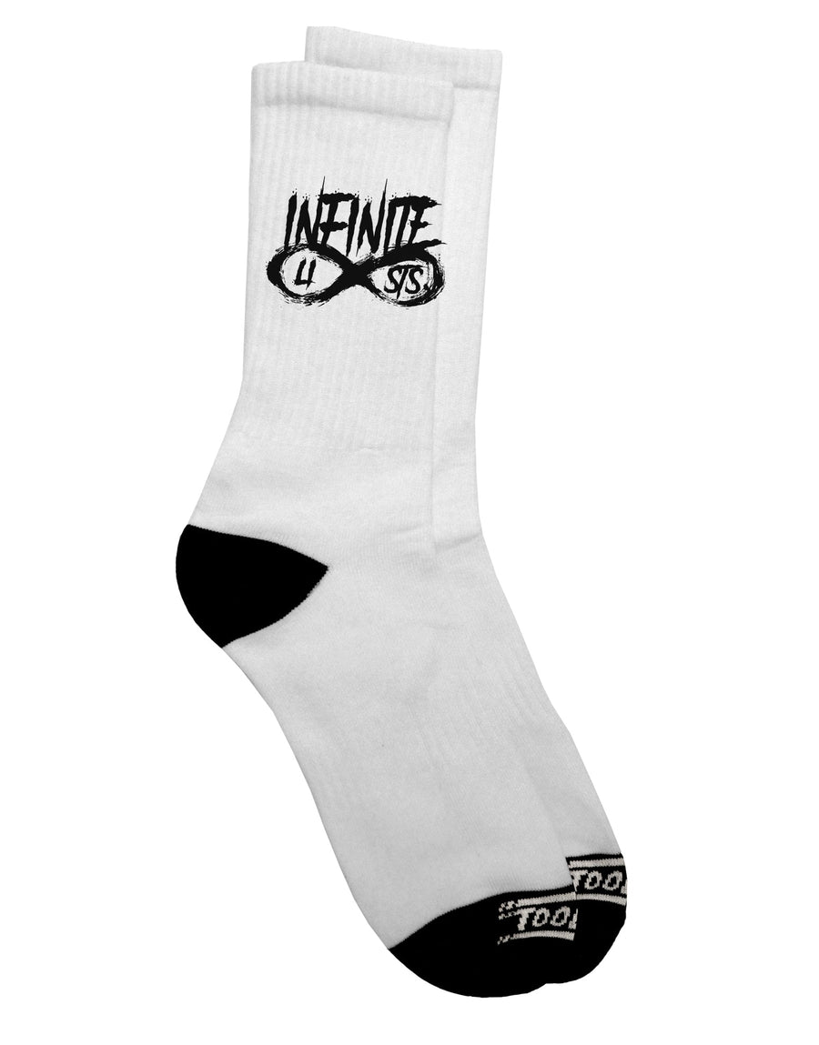 TooLoud Presents: Exquisite Infinite Lists Adult Crew Socks - Elevate Your Style-Socks-TooLoud-White-Ladies-4-6-Davson Sales