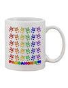 TooLoud Presents: Exquisite Pandamonium Rainbow Pandas 11 oz Coffee Mug - A Must-Have for Drinkware Enthusiasts-11 OZ Coffee Mug-TooLoud-White-Davson Sales