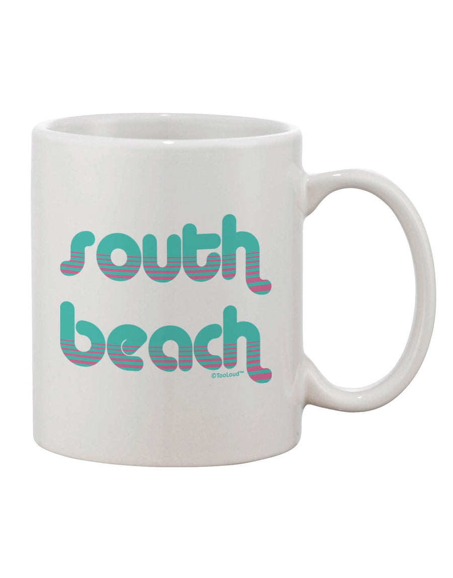 TooLoud Presents: Exquisite South Beach Color Scheme Design Printed 11 oz Coffee Mug - The Perfect Drinkware Essential-11 OZ Coffee Mug-TooLoud-White-Davson Sales