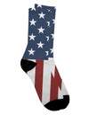 TooLoud Presents: Exquisite Stars and Stripes American Flag Adult Crew Socks - A Captivating All Over Print-Socks-TooLoud-White-Ladies-4-6-Davson Sales
