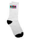 TooLoud presents Extraterrestrial Pop-art #2 Adult Crew Socks - Elevate Your Style-Socks-TooLoud-White-Ladies-4-6-Davson Sales