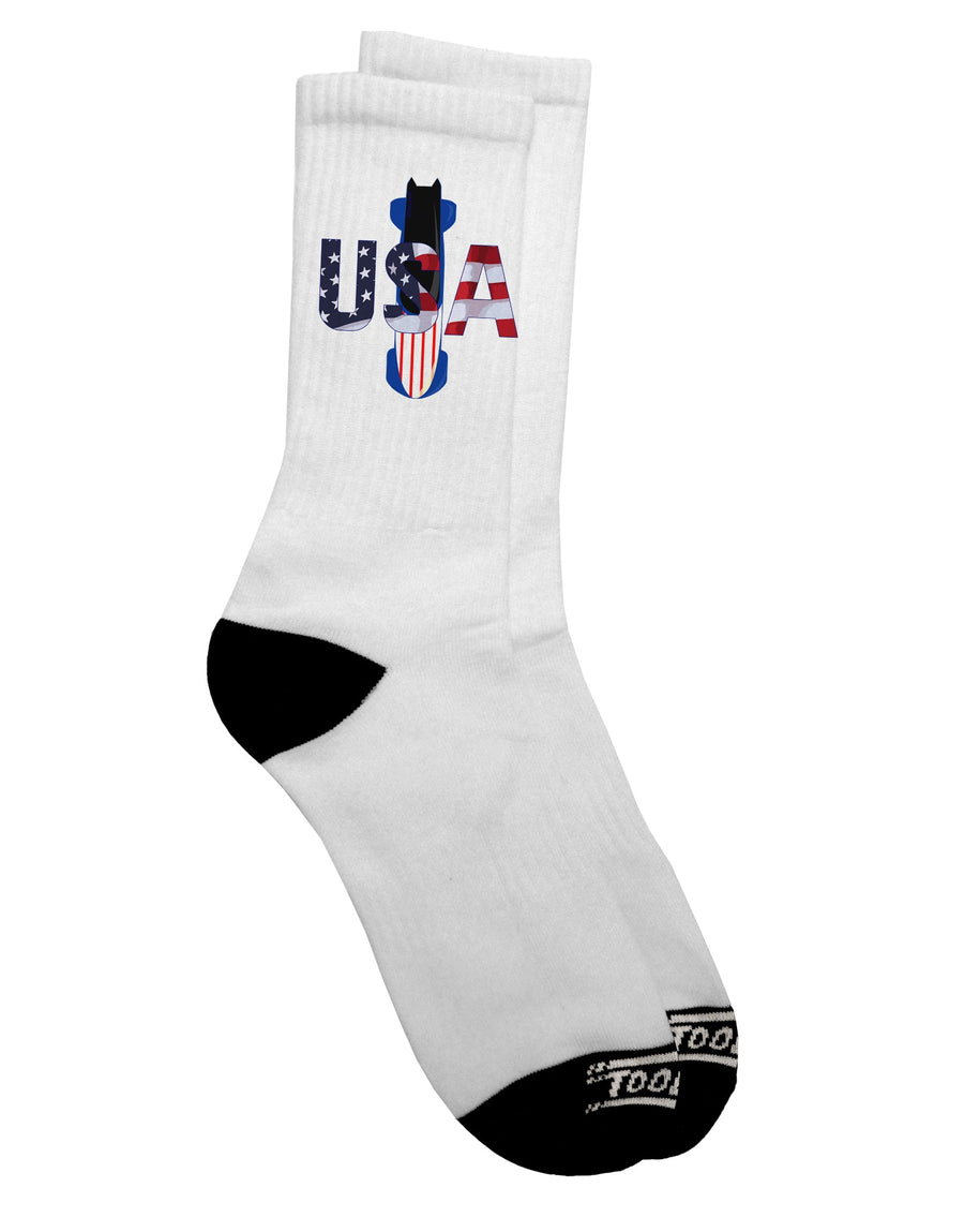 TooLoud Presents: Premium USA Bobsled Adult Crew Socks - Elevate Your Style and Comfort-Socks-TooLoud-White-Ladies-4-6-Davson Sales