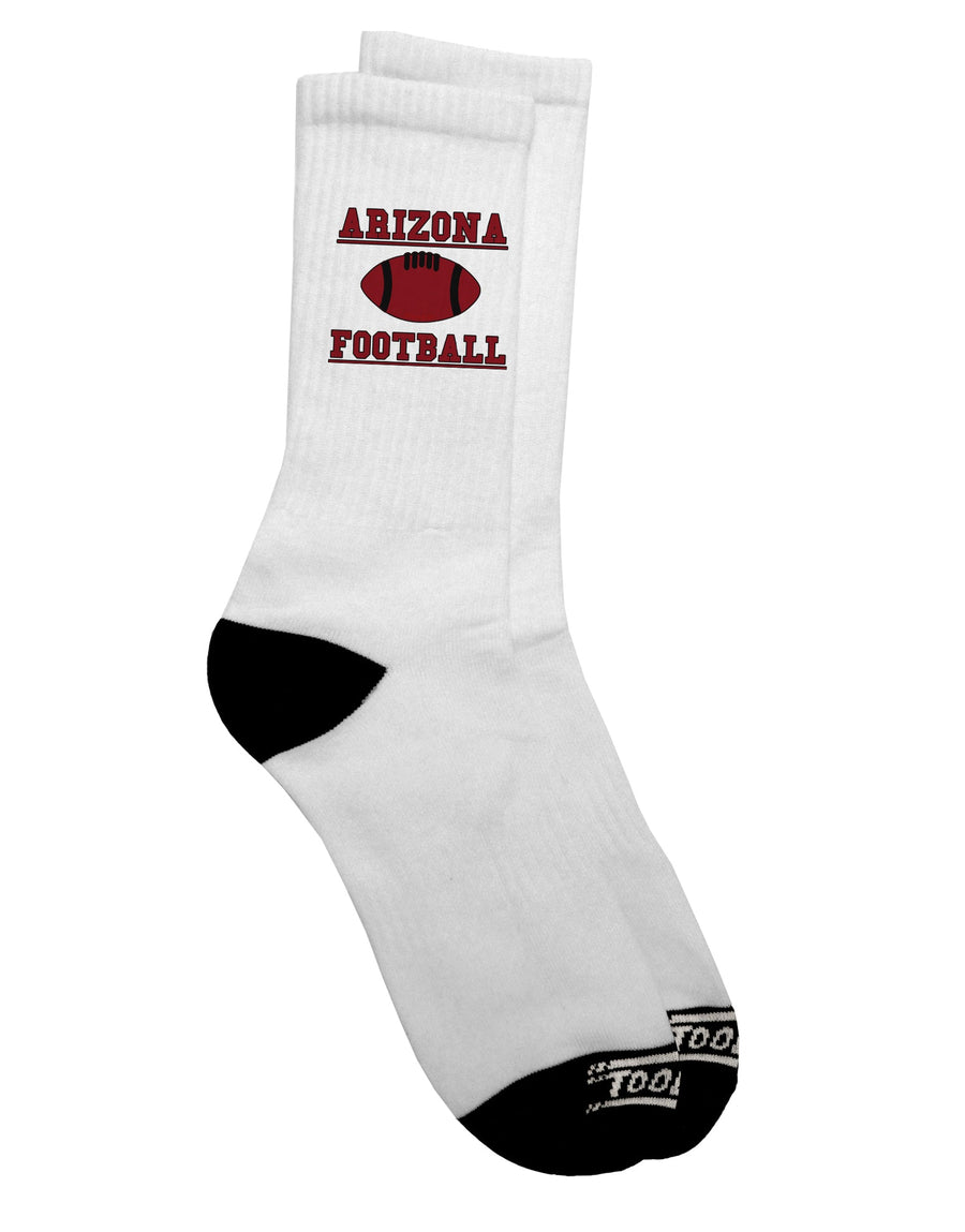 TooLoud presents the Arizona Football Adult Crew Socks - Elevate Your Game-Socks-TooLoud-White-Ladies-4-6-Davson Sales