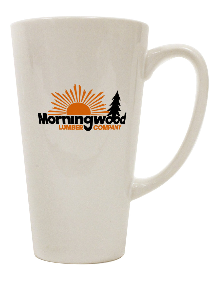 TooLoud Presents: The Exquisite Morningwood Company 16 Ounce Conical Latte Coffee Mug - A Must-Have for Drinkware Enthusiasts-Conical Latte Mug-TooLoud-White-Davson Sales