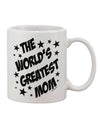 TooLoud Presents: The Exquisite Superhero Style Printed 11 oz Coffee Mug - A Tribute to the World's Greatest Mom-11 OZ Coffee Mug-TooLoud-White-Davson Sales