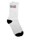 TooLoud presents the Kiss the Cook With Lips Adult Crew Socks - Elevate Your Culinary Style-Socks-TooLoud-White-Ladies-4-6-Davson Sales