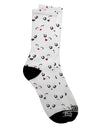 TooLoud presents the Kyu-T Faces AOP Adult Crew Socks - A Captivating All Over Print