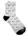 TooLoud presents the Kyu-T Faces AOP Adult Short Socks - Elevate Your Style