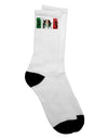 TooLoud presents the Mexican Flag - Dancing Silhouettes Adult Crew Socks - Perfect for Fashion-forward Enthusiasts-Socks-TooLoud-White-Ladies-4-6-Davson Sales