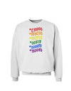 TooLoud Pride Flag Hex Code Sweatshirt-Sweatshirts-TooLoud-White-Small-Davson Sales