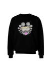 TooLoud Pug Life Hippy Dark Adult Dark Sweatshirt-Sweatshirts-TooLoud-Black-Small-Davson Sales