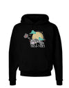 TooLoud Pugs and Kisses Dark Dark Hoodie Sweatshirt-Hoodie-TooLoud-Black-Small-Davson Sales