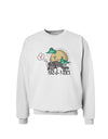TooLoud Pugs and Kisses Sweatshirt-Sweatshirts-TooLoud-White-Small-Davson Sales