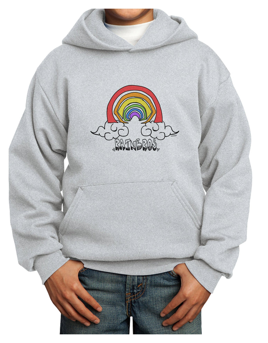 TooLoud RAINBROS Youth Hoodie Pullover Sweatshirt-Youth Hoodie-TooLoud-White-XS-Davson Sales