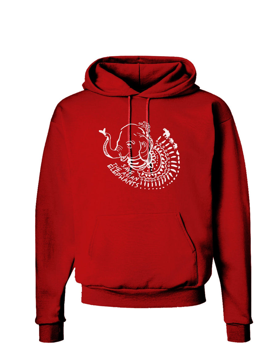 TooLoud Save the Asian Elephants Dark Hoodie Sweatshirt-Hoodie-TooLoud-Black-Small-Davson Sales