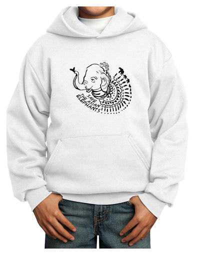 TooLoud Save the Asian Elephants Youth Hoodie Pullover Sweatshirt-Youth Hoodie-TooLoud-White-XS-Davson Sales