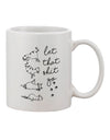 TooLoud Serene Cat Yoga Printed 11 oz Coffee Mug - Perfect for Relaxation-11 OZ Coffee Mug-TooLoud-Davson Sales