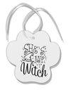 TooLoud She's My Witch Paw Print Shaped Ornament-Ornament-TooLoud-Davson Sales