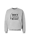 TooLoud Sons Fishing Buddy Sweatshirt-Sweatshirts-TooLoud-AshGray-Small-Davson Sales