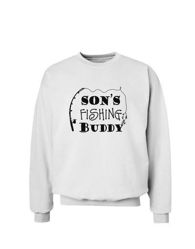 TooLoud Sons Fishing Buddy Sweatshirt-Sweatshirts-TooLoud-White-Small-Davson Sales